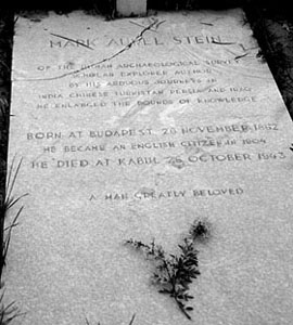Sir Aurel Stein's grave in Kabul